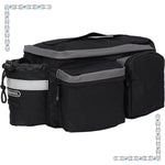 Load image into Gallery viewer, eBike Black and Grey Canvas Rear Cargo Bag for ebike