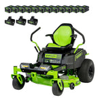 Load image into Gallery viewer, 80V 42" Cordless Battery CrossoverZ Zero Turn Lawn Mower, Twelve (12) 4.0 Ah Batteries and (3) Dual-Port Turbo Chargers, CRZ4281