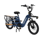 Load image into Gallery viewer, REVI Flux 750w Step Thru Ebike 20x2.4 Fat Tire Mini Fat Tire Electric Cargo eBike