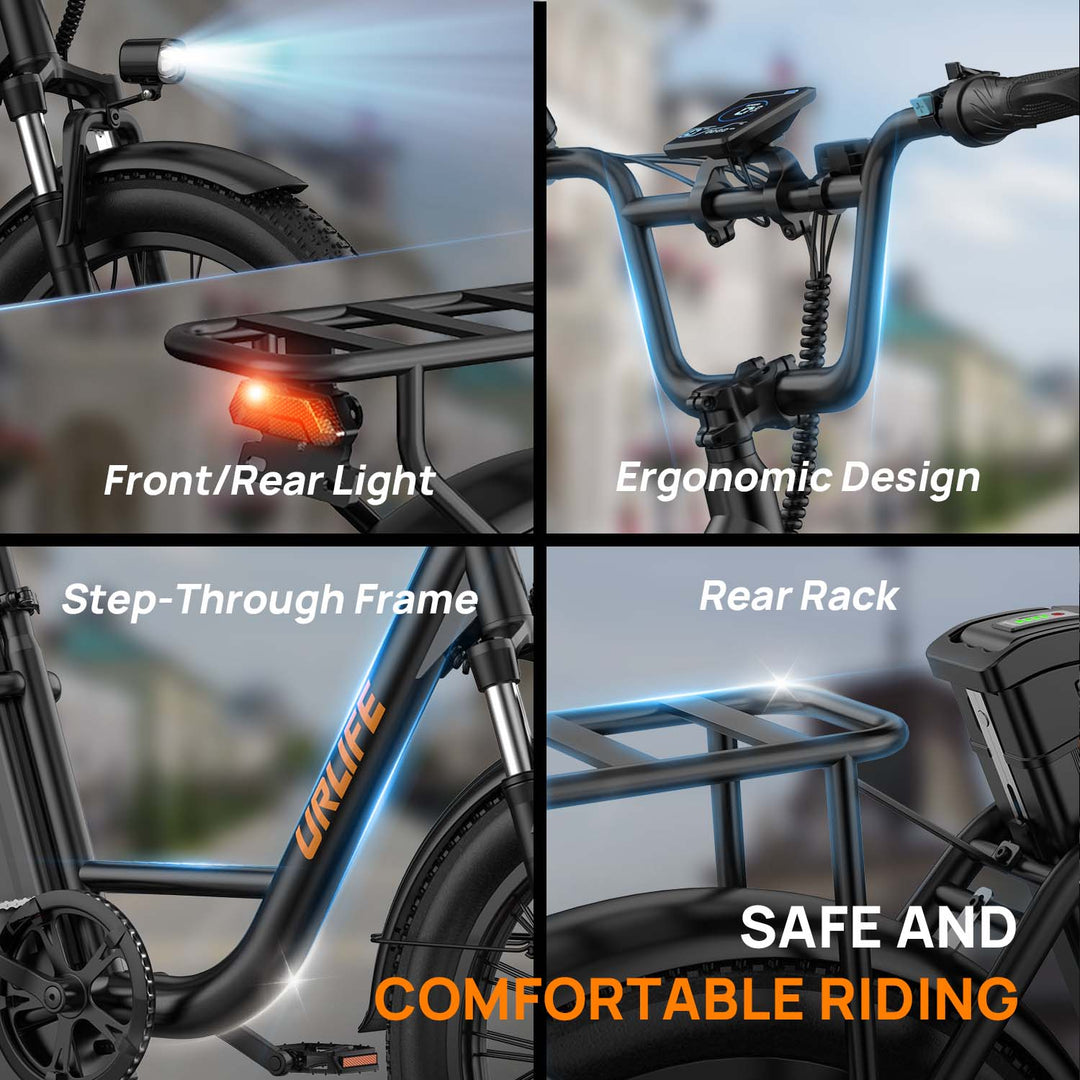 URLIFE E20 20*3.0 Fat Tire Commuting Electric Bike