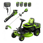 Load image into Gallery viewer, 60V 30" CrossoverT Riding Lawn Tractor 3PC Combo Kit, Two 8.0 Ah Batteries, Two 4.0 Ah Batteries, One 2.5 Ah Battery and Two Chargers