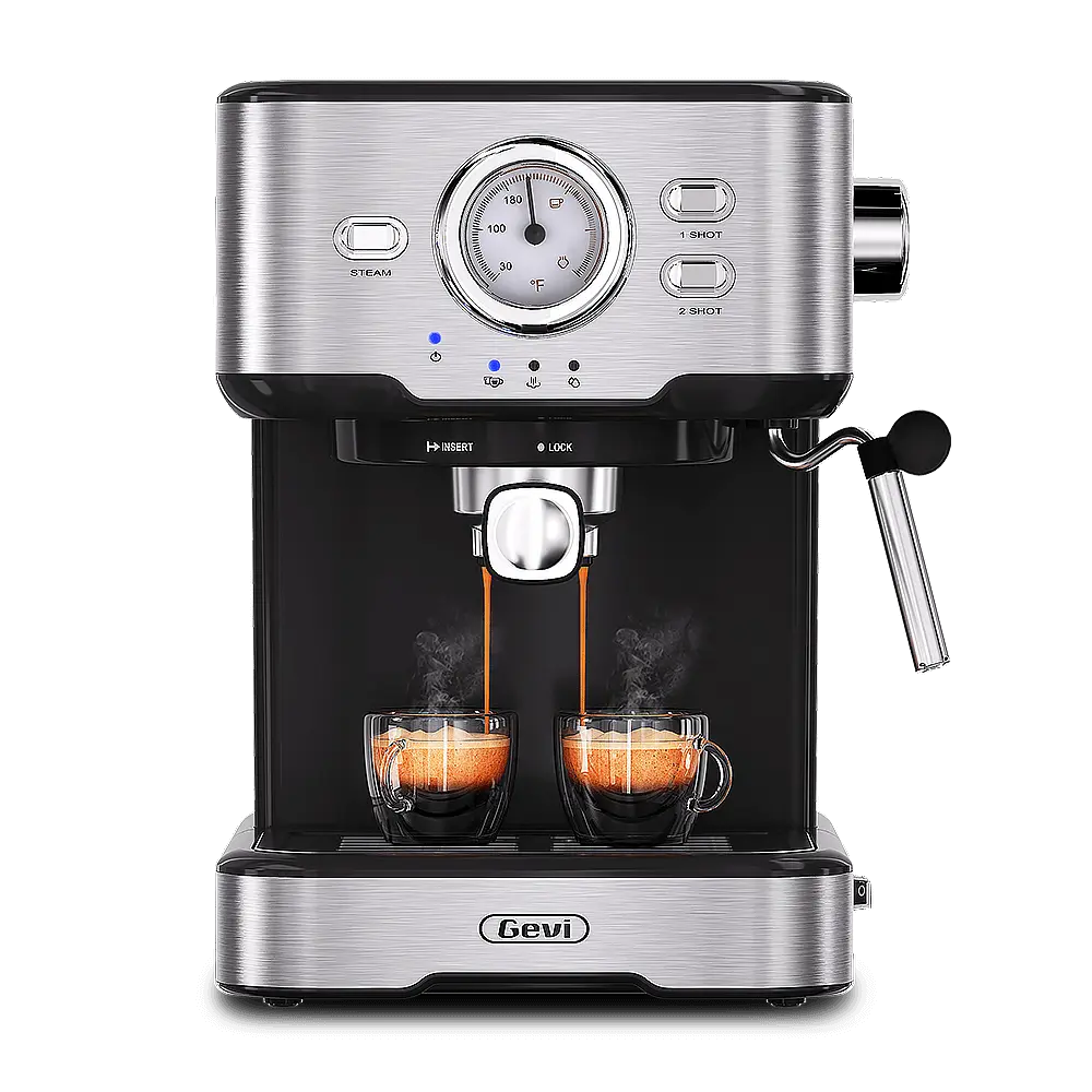 Espresso Barista Starter Set with Temperature Gauge & Grinder