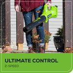 Load image into Gallery viewer, 40V 16" Cordless Battery Brushless Push Lawn Mower and 350 CFM Blower Combo Kit: 4.0 Ah Battery and Charger