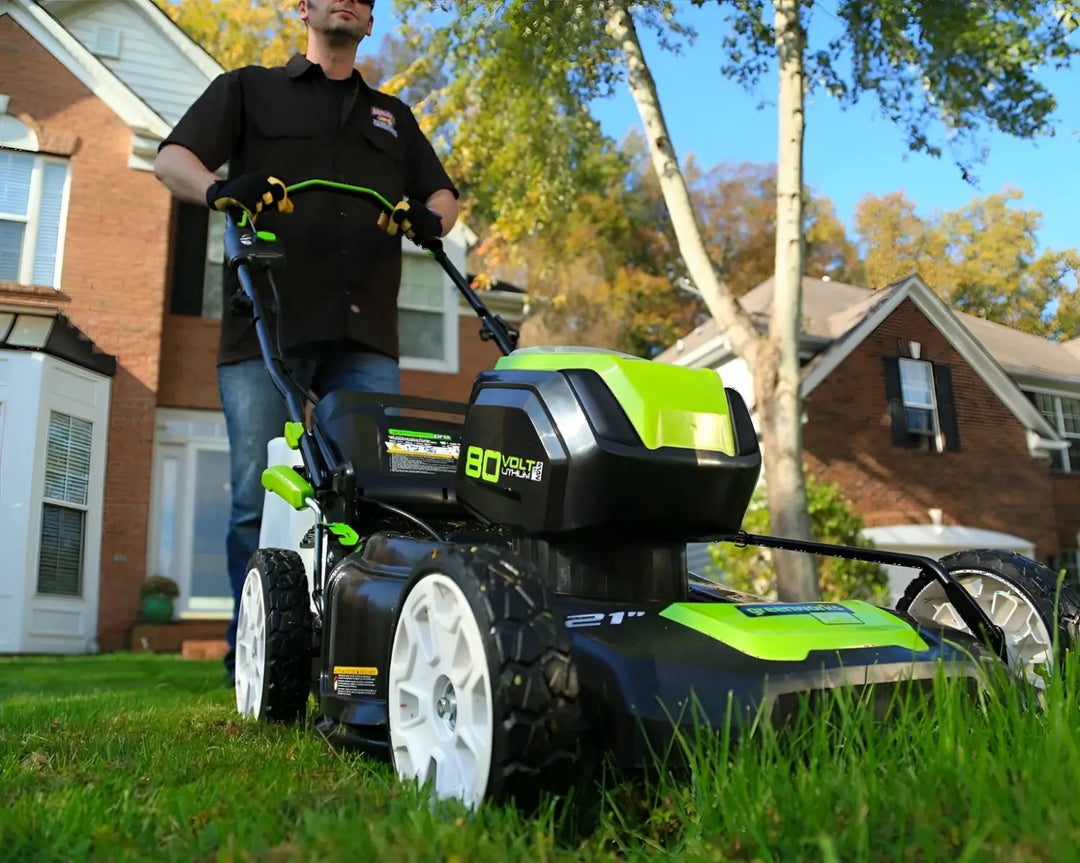 Pro 80V 21" Brushless Push Lawn Mower w/ (2) 2.0Ah Batteries & Rapid Charger