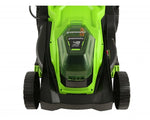 Load image into Gallery viewer, 48V (24V x 2) 17" Cordless Battery Push Lawn Mower w/ Two (2) 4.0Ah USB Batteries &amp; Dual Port Charger, LM1712