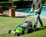 Load image into Gallery viewer, 40V 20" Cordless Battery Dual Blade Push Lawn Mower: 4.0 Ah and 2.0 Ah Batteries and Charger, LM2004