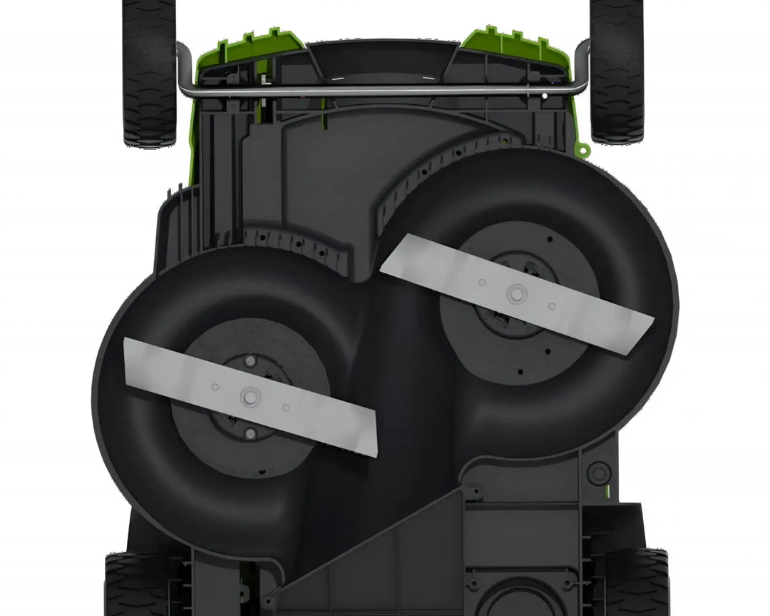 40V 20" Cordless Battery Dual Blade Push Lawn Mower: 4.0 Ah and 2.0 Ah Batteries and Charger, LM2004