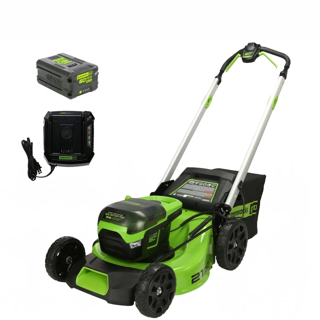 60V 21" Cordless Battery Push Lawn Mower w/ 5.0Ah Battery & Charger, LM2116