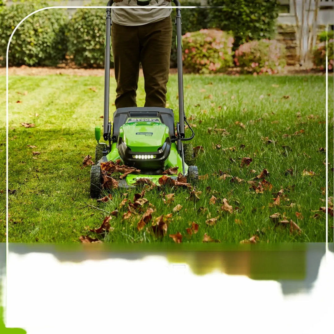 RENEWED 80V 21" Cordless Battery 4-in-1 Self-Propelled Lawn Mower: (1) 4.0 Ah, (1) 2.0 Ah Battery and Rapid Charger, LM2118S