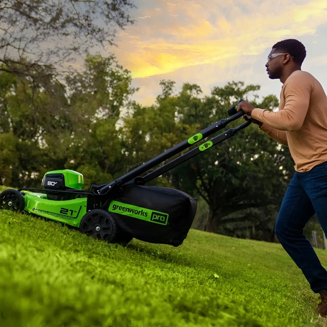 80V 21" Cordless Battery 4-in-1 Self-Propelled Lawn Mower: 4.0 Ah Battery and 4A Charger, LM2128S