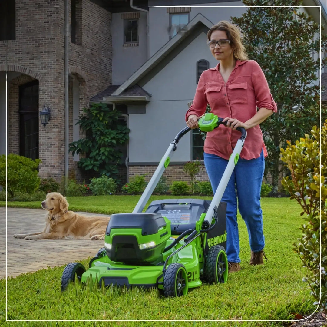 60V 21" Cordless Battery Self-Propelled Mower: (2) 5Ah Battery and 6A Rapid Charger, LM2156S
