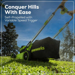 Load image into Gallery viewer, 60V 21" Cordless Battery Self-Propelled Mower: (2) 5Ah Battery and 6A Rapid Charger, LM2156S