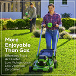 Load image into Gallery viewer, 60V 21" Cordless Battery Self-Propelled Mower: (2) 5Ah Battery and 6A Rapid Charger, LM2156S