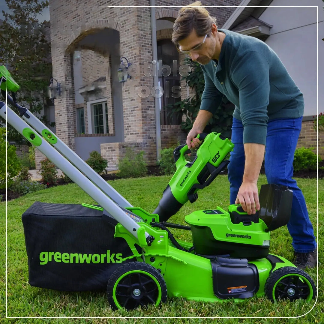 60V 21" Cordless Battery Self-Propelled Mower: (2) 5Ah Battery and 6A Rapid Charger, LM2156S