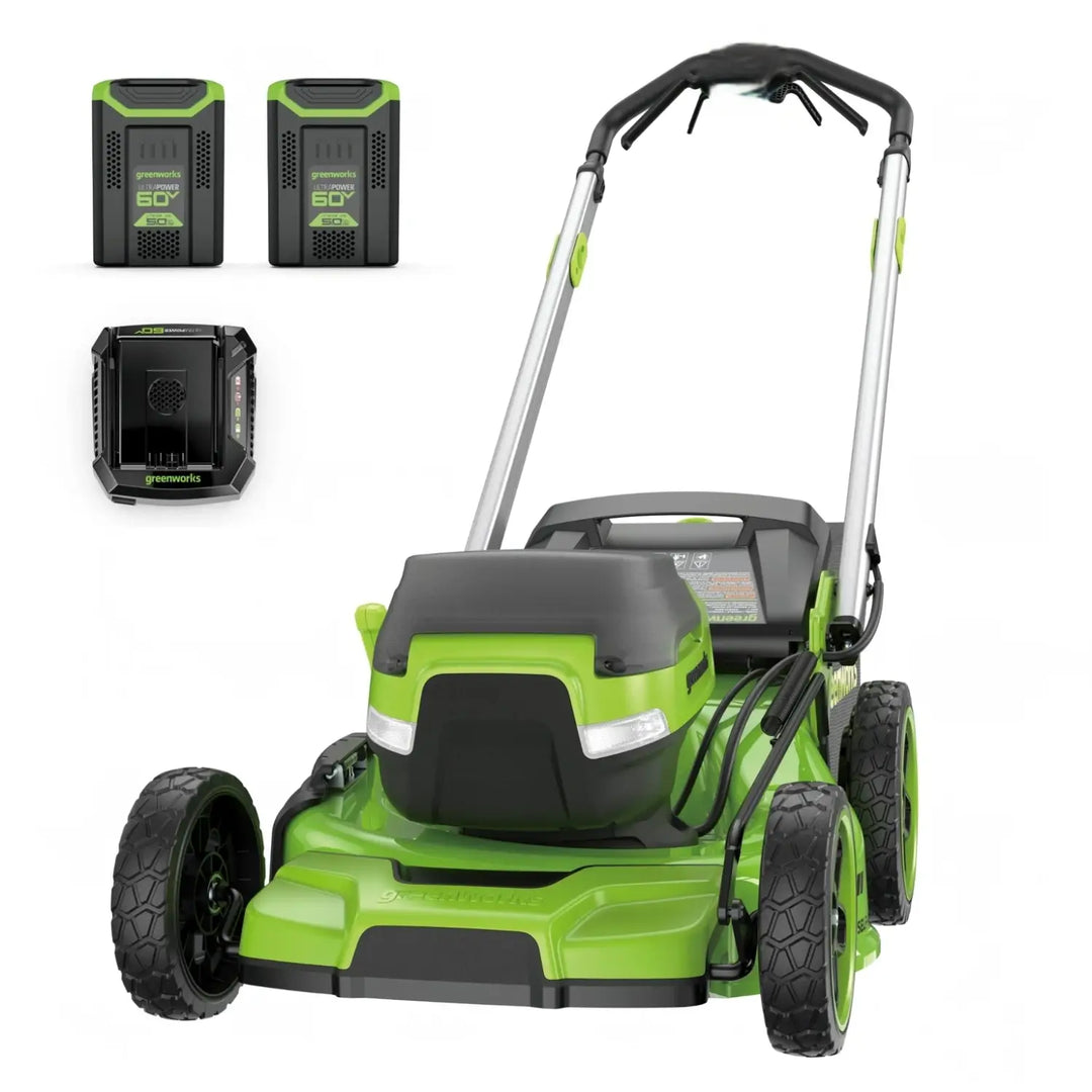 60V 21" Cordless Battery Self-Propelled Mower: (2) 5Ah Battery and 6A Rapid Charger, LM2156S