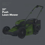 Load image into Gallery viewer, 80V 21" Cordless Battery 4-in-1 Push Lawn Mower: 4.0 Ah Battery and Charger, LM2108
