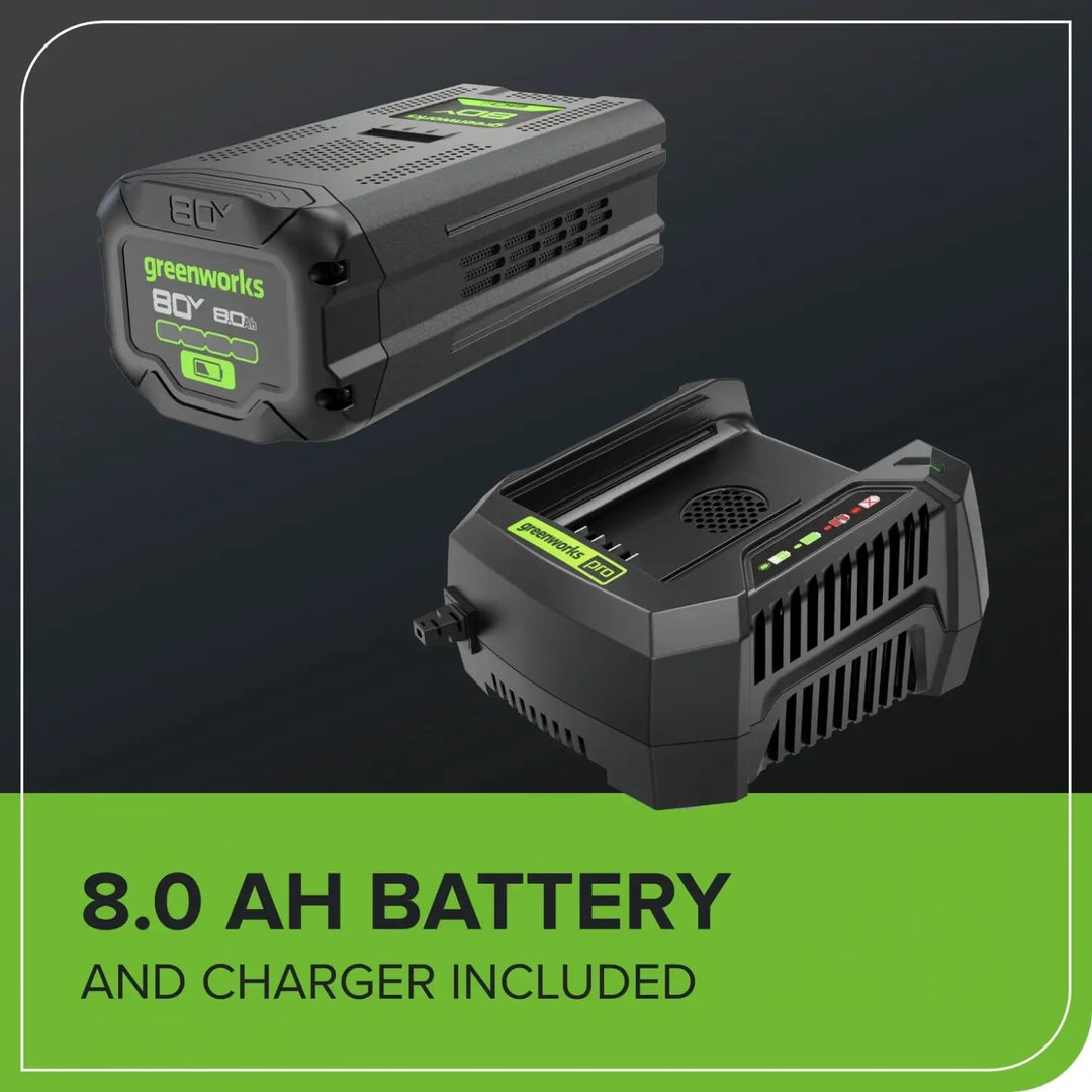 80V 21" Cordless Battery 4-in-1 Self-Propelled Lawn Mower, 8.0 Ah Battery and 6A Charger, LM2108S