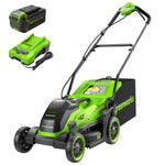 Load image into Gallery viewer, 40V 14" Cordless Battery BL Push Lawn Mower: 4.0 Ah Battery and Charger, LM1414