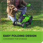 Load image into Gallery viewer, 40V 14" Cordless Battery BL Push Lawn Mower: 4.0 Ah Battery and Charger, LM1414