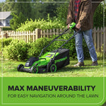 Load image into Gallery viewer, 40V 14" Cordless Battery BL Push Lawn Mower: 4.0 Ah Battery and Charger, LM1414