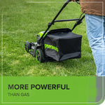Load image into Gallery viewer, 60V 17" Cordless Battery Push Lawn Mower: 4.0 Ah Battery and Charger, LM1716