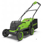 Load image into Gallery viewer, 48V (24V x 2) 14" Cordless Battery Brushless Push Lawn Mower: (2) 4.0 Ah Battery and 2A Dual-port Charger, LM1412