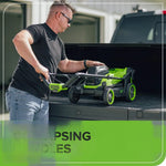 Load image into Gallery viewer, 48V (24V x 2) 14" Cordless Battery Brushless Push Lawn Mower: (2) 4.0 Ah Battery and 2A Dual-port Charger, LM1412