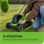 Load image into Gallery viewer, 24V 13" Cordless Battery Brushless Push Lawn Mower: 4.0 Ah Battery and Charger, LM1322