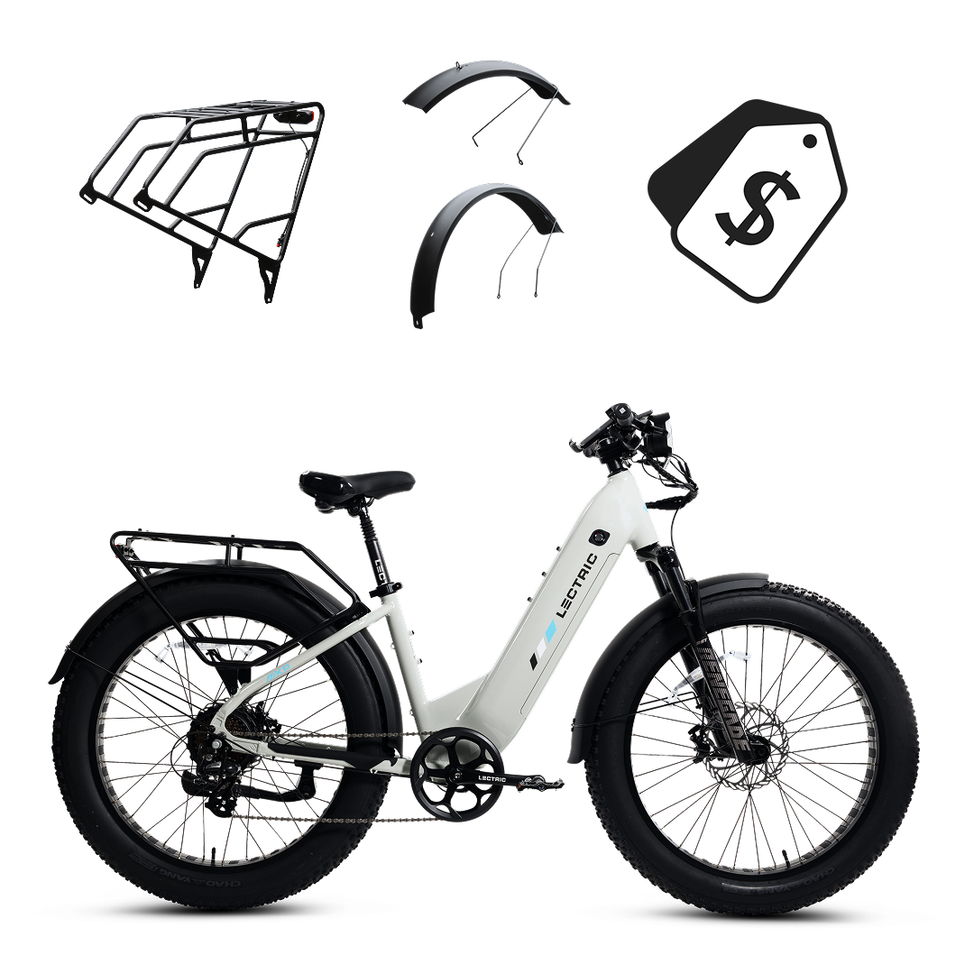 XPeak2 Step-Thru Long-Range - $100 OFF + FREE Rear Rack, Fenders, Elite...
