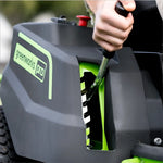 Load image into Gallery viewer, 80V 42" Cordless Battery CrossoverT Riding Lawn Mower, Twelve (12) 4.0 Ah Batteries and (3) Dual-Port Turbo Chargers, CRT4281