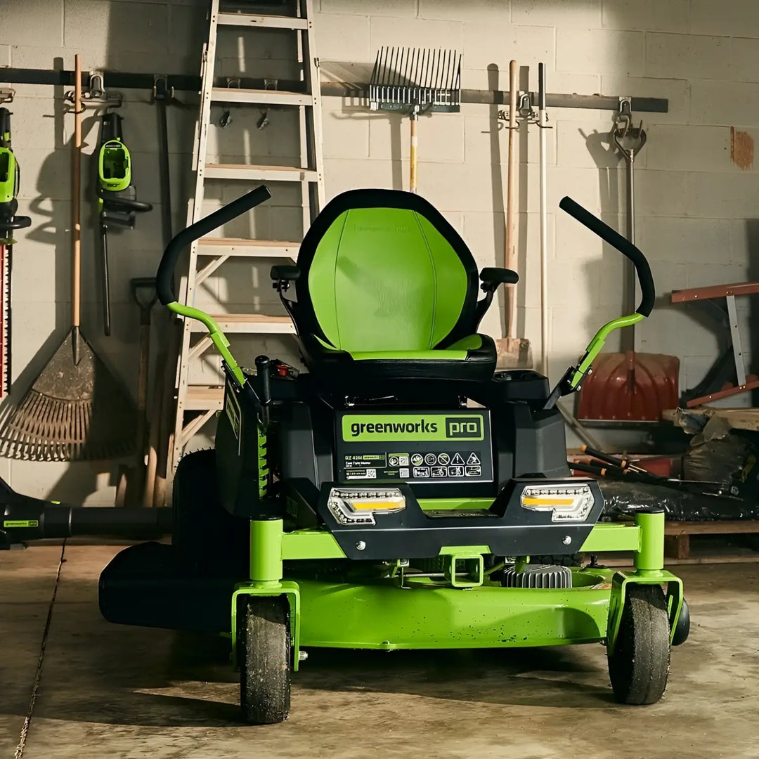 80V 42" Cordless Battery CrossoverZ Zero Turn Lawn Mower, Twelve (12) 4.0 Ah Batteries and (3) Dual-Port Turbo Chargers, CRZ4281