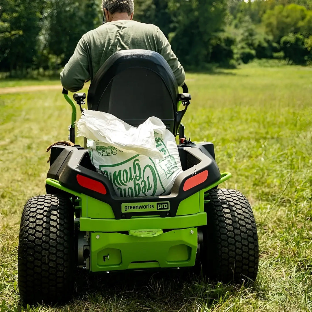 REFURBISHED 80V 42" Cordless Battery CrossoverZ Zero Turn Lawn Mower w/ Six (6) 5.0Ah Batteries and Three (3) Dual Port Turbo Chargers, CRZ4281