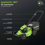 Load image into Gallery viewer, 80V 21" Brushless 3-in-1 Push Lawn Mower: 4.0 Ah Battery and Charger, LM2138