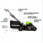 Load image into Gallery viewer, 40V 21" Cordless Battery Brushless Push Lawn Mower: 5.0 Ah USB Battery and Charger, LM2104