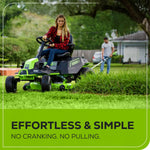 Load image into Gallery viewer, 60V 42" Cordless Battery CrossoverT Riding Lawn Mower, (6) 8.0 Ah Batteries and 600W Wall Charger, CRT4262