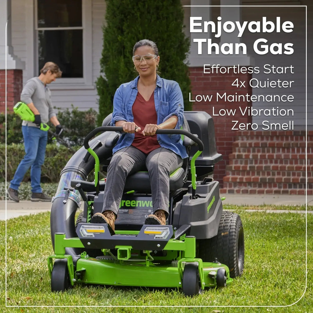 60V 42" Electric CrossoverZ Zero Turn Mower: (6) 8 Ah Batteries and 600W Wall Charger, CRZ4262