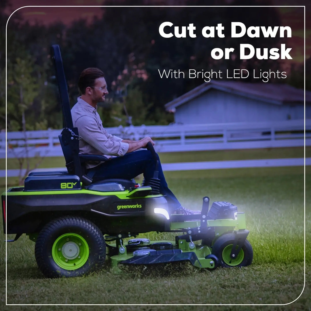 80V 60" MaximusZ Zero Turn Lawn Mower, (4) 8Ah Batteries: (2) 16Ah Batteries and 1.5kW Wall Charger, MZ6081
