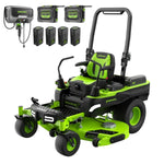 Load image into Gallery viewer, 80V 60" MaximusZ Zero Turn Lawn Mower, (4) 8Ah Batteries: (2) 16Ah Batteries and 1.5kW Wall Charger, MZ6081