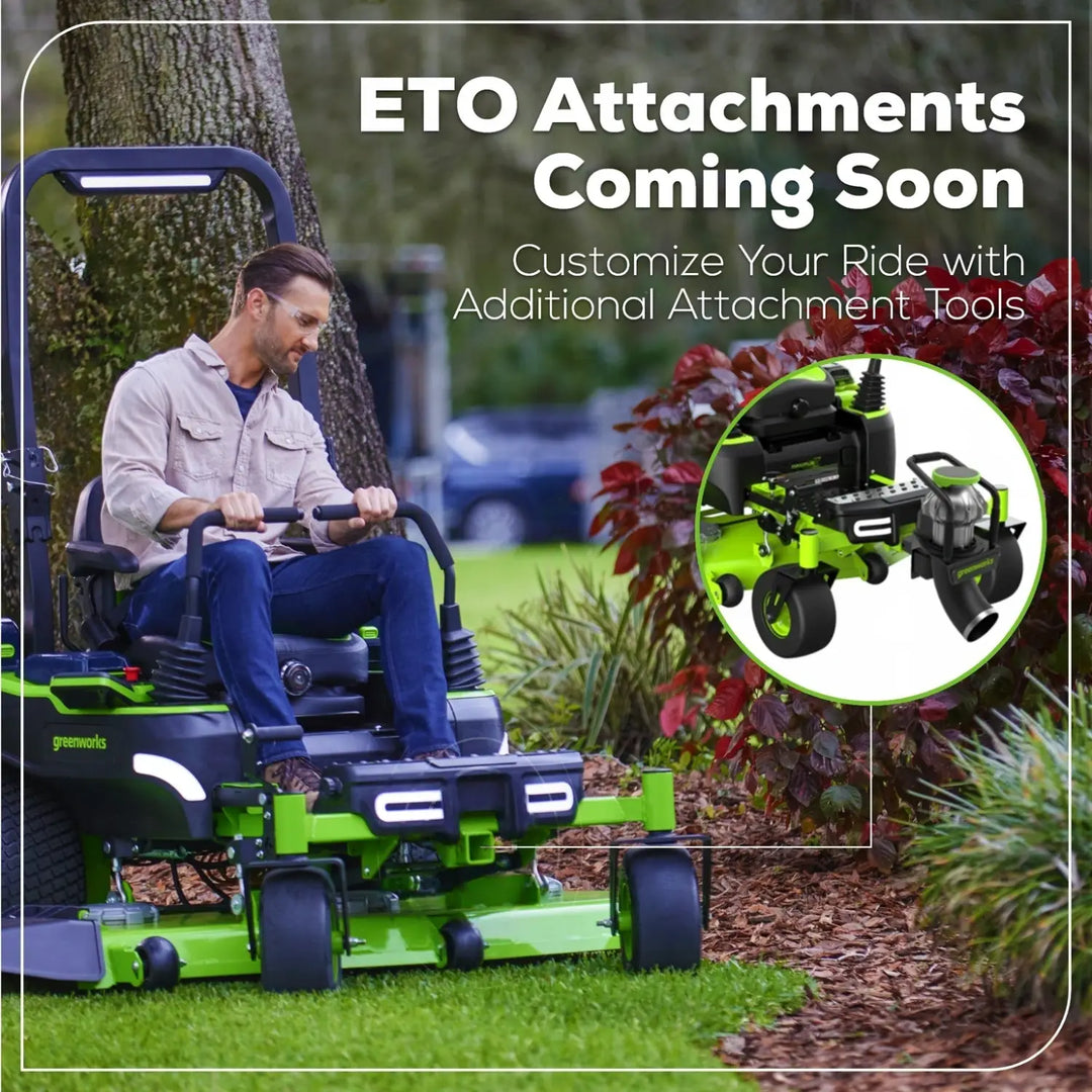 80V 60" MaximusZ Zero Turn Lawn Mower, (4) 8Ah Batteries: (2) 16Ah Batteries and 1.5kW Wall Charger, MZ6081