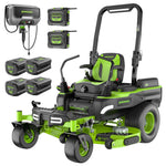 Load image into Gallery viewer, 80V 54" MaximusZ Zero Turn Riding Mower with (2) 16.0 Ah and (4) 4.0 Ah Batteries and 1.5kW Charger, MZ5481