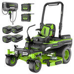 Load image into Gallery viewer, 80V 54" MaximusZ Zero Turn Riding Mower with (2) 16.0 Ah and (4) 4.0 Ah Batteries and 1.5kW Charger, MZ5481