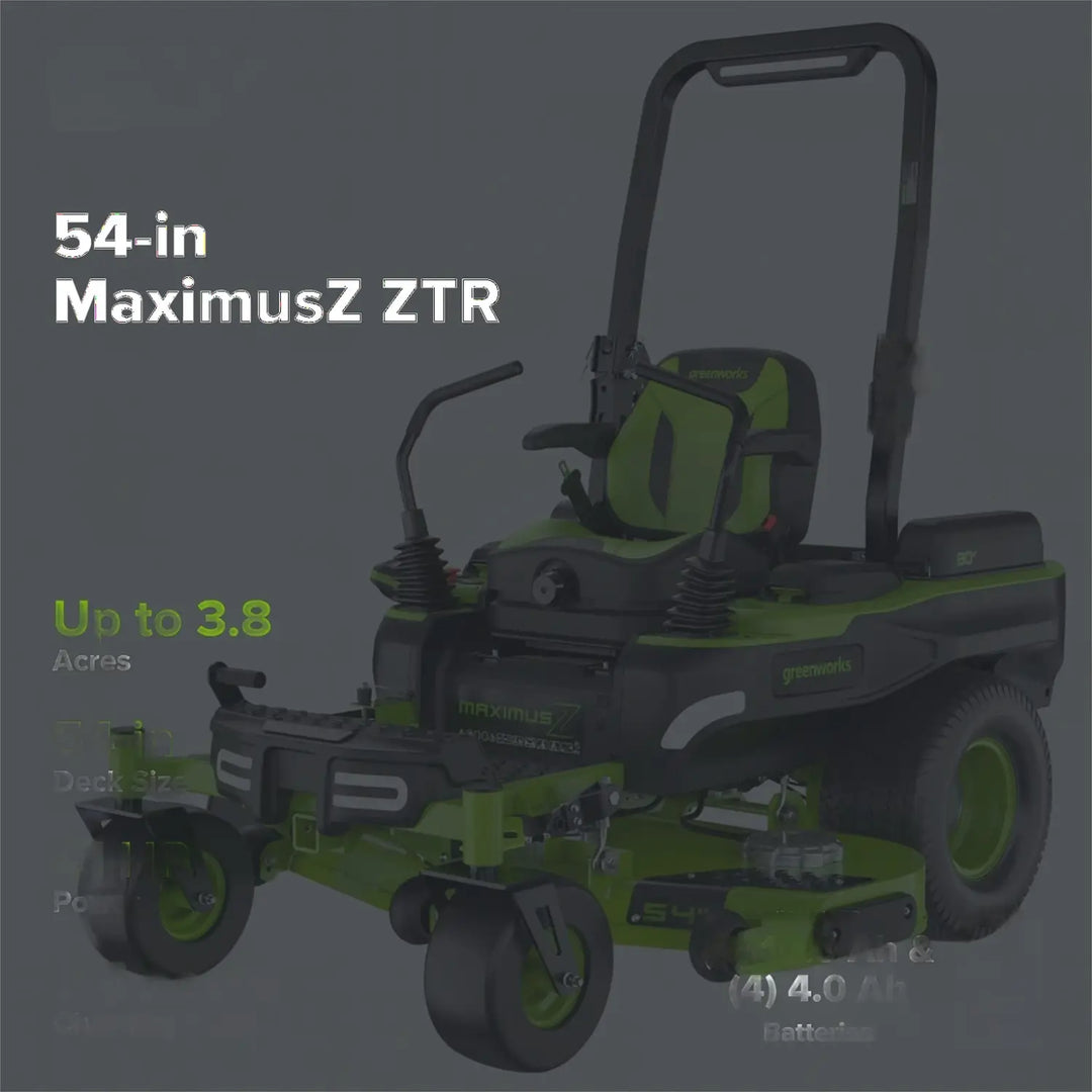 80V 54" MaximusZ Zero Turn Riding Mower with (2) 16.0 Ah and (4) 4.0 Ah Batteries and 1.5kW Charger, MZ5481