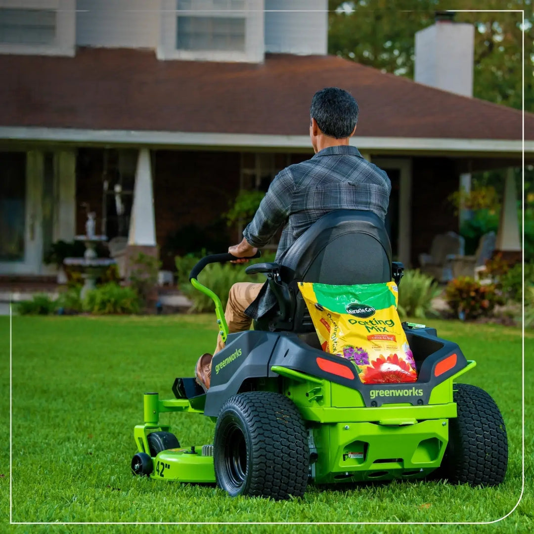 80V 42" Cordless Battery CrossoverZ Zero Turn Lawn Mower, (4) 5Ah Batteries and (3) Dual-Port Chargers, CRZ4282