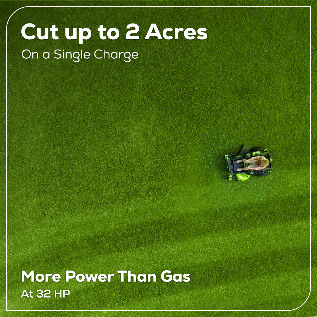 RENEWED 80V 42" Cordless Battery CrossoverZ Zero Turn Lawn Mower, (6) 5.0Ah Batteries and Chargers, CRZ4281