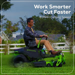 Load image into Gallery viewer, 80V 42" Cordless Battery CrossoverZ Zero Turn Lawn Mower, (4) 5Ah Batteries and (3) Dual-Port Chargers, CRZ4282
