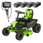 Load image into Gallery viewer, 80V 42" Cordless Battery CrossoverT Riding Lawn Mower, (4) 5.0Ah Batteries and 600W Wall Charger, CRT4282