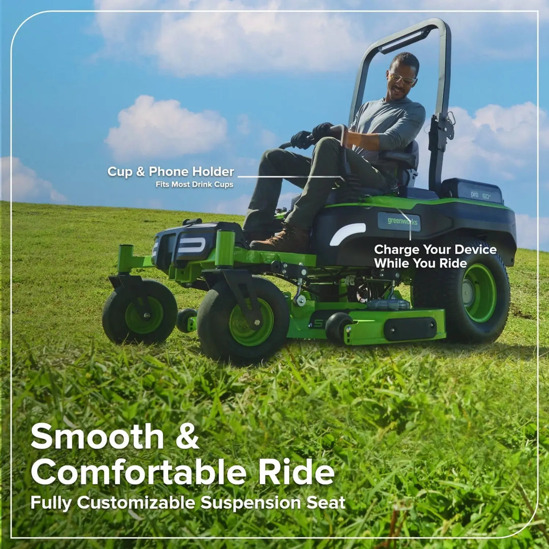60V 54" MaximusZ Zero Turn Riding Mower with (2) 20.0 Ah, (4) 8.0 Ah Batteries and 1.5kW Charger, MZ5461