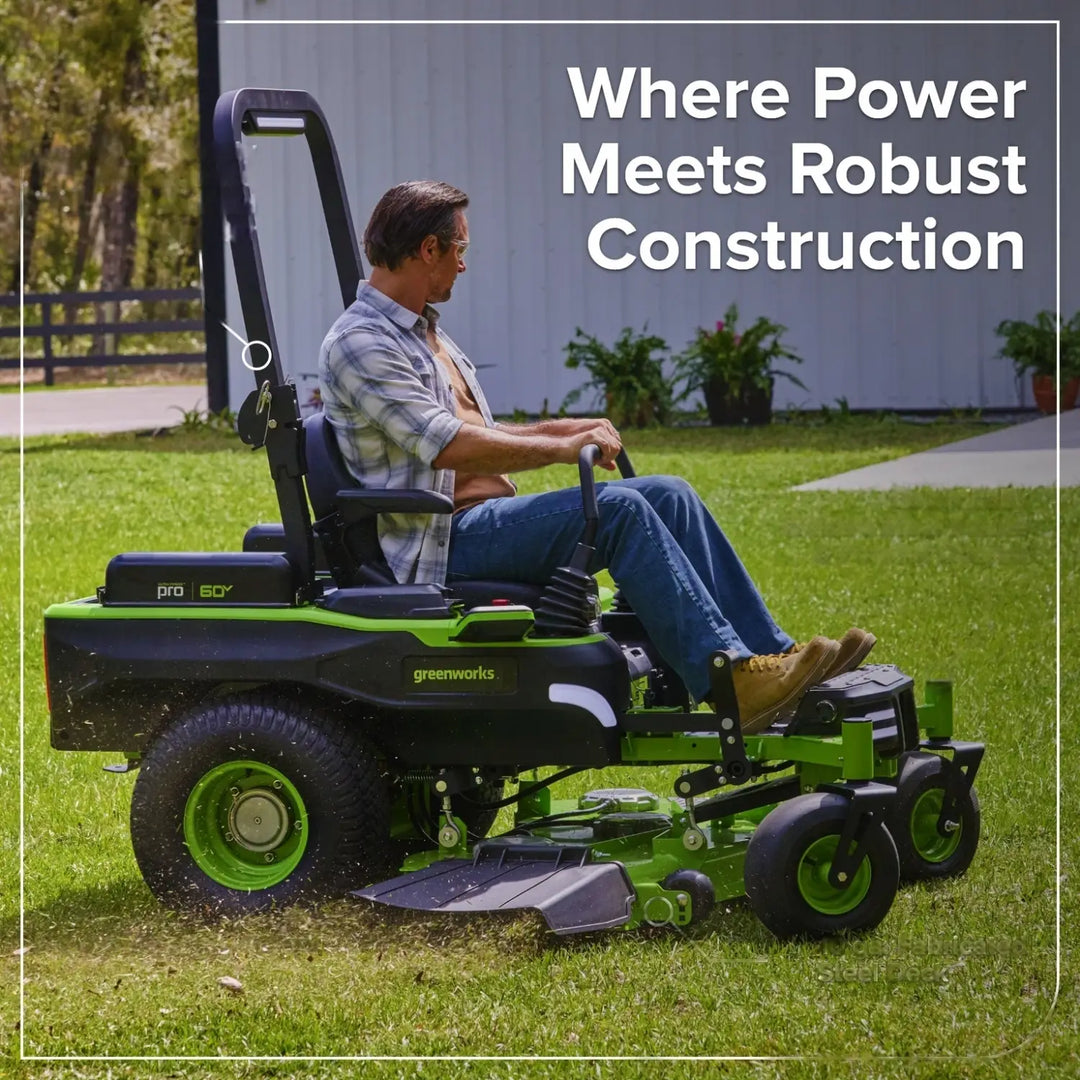 60V 54" MaximusZ Zero Turn Riding Mower with (2) 20.0 Ah, (4) 8.0 Ah Batteries and 1.5kW Charger, MZ5461