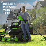Load image into Gallery viewer, 60V 54" MaximusZ Zero Turn Riding Mower with (2) 20.0 Ah, (4) 8.0 Ah Batteries and 1.5kW Charger, MZ5461