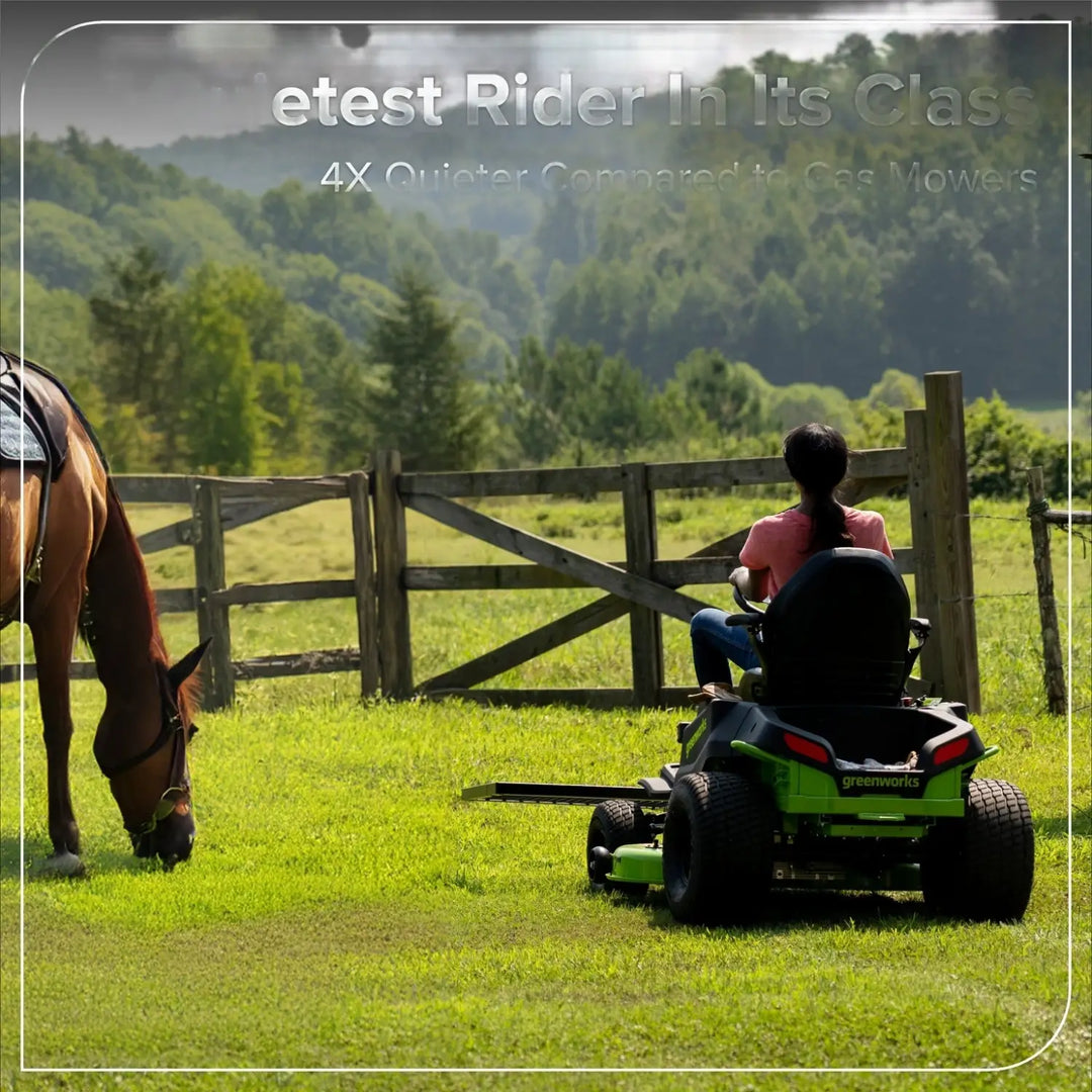 60V 42" Cordless Battery CrossoverT Riding Lawn Mower, (4) 8.0 Ah Batteries and 600W Wall Charger, CRT4262